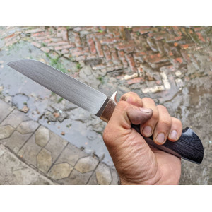 СМУГАСТИЙ БУРОВИК 2 кухонно-мисливський ніж ручної роботи ВЛАДА ВЕЛИЧКО замовити купити в Україні (Сталь - Bohler M398). Photo 2